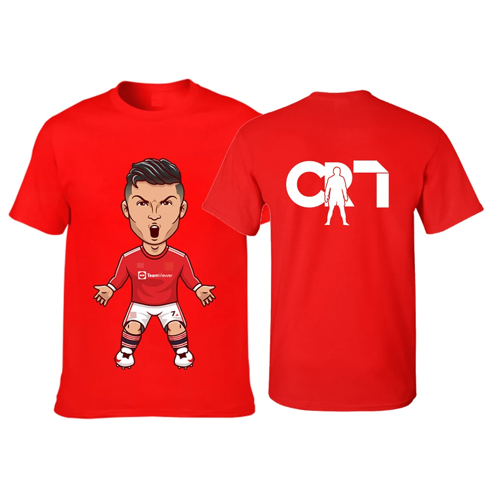 Футболка унисекс с коротким рукавом и 3D-принтом Криштиану Роналду | Мужская