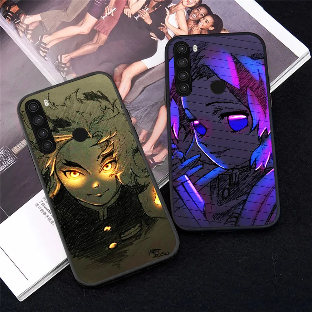 demon slayer phone case for xiaomi redmi note 8t 9t 9s 10t 10s 7 8 pro 10x 7a soft cases japan anime cartoon funda back cover free global shipping