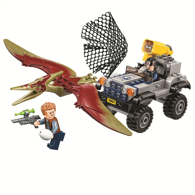 

New World Dinosaur Set 11335 11336 11337 Gyrosaurus and Toothless Pterosaur escape Building Blocks Bricks Toys Gift for Children