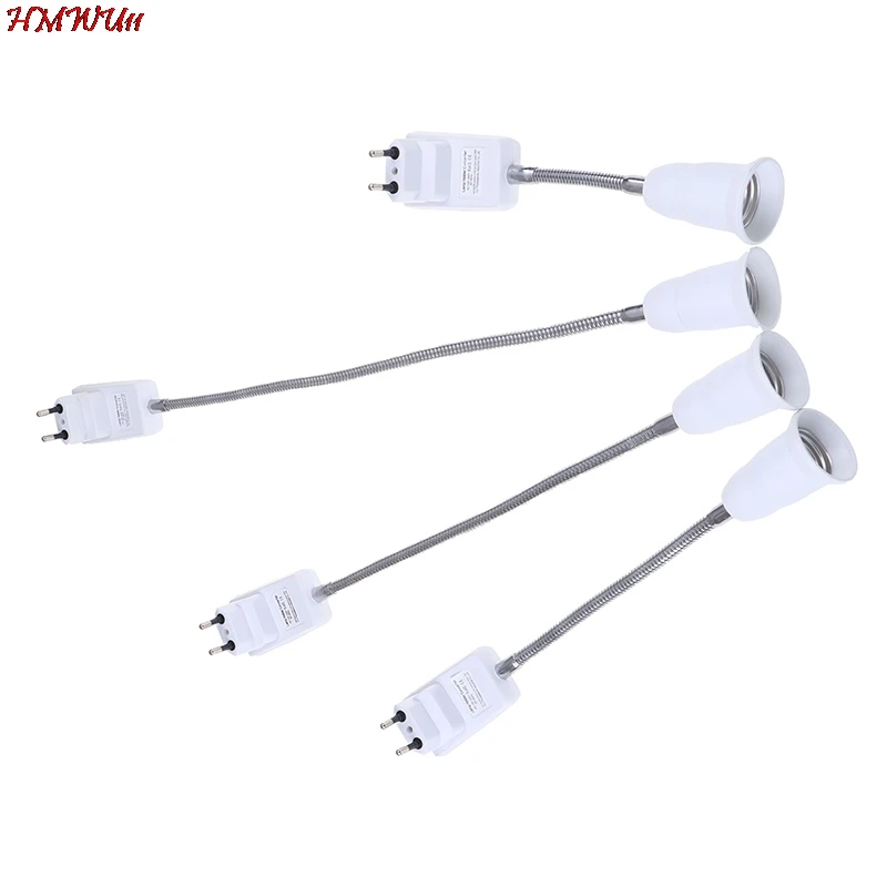 

1pcs E27 Table Light Lamp Bulb Holder Flexible Extension Converter Switch Wall Base Holder Screw Socket EU US Plug Household