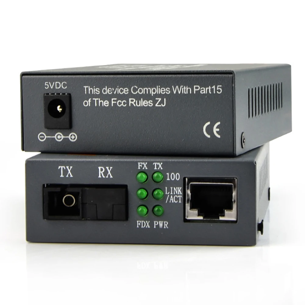 1 пара медиа конвертер HTB-3100 волоконно-оптического одномодового одиночного