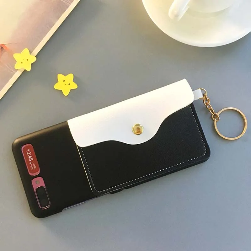 cute paw card wallet foldable case cover for samsung galaxy z flip 5g 4g handbag design back phone funda cover for z flip 3 free global shipping