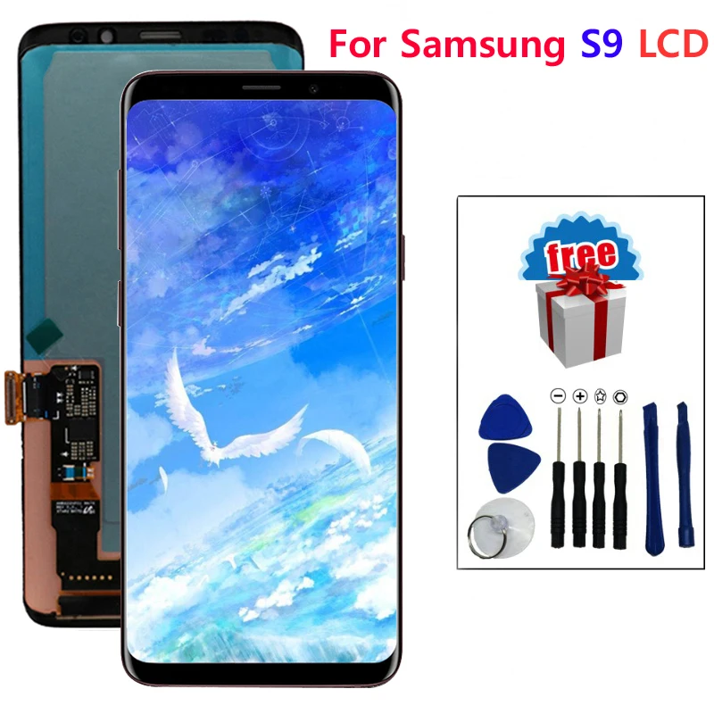 ЖК дисплей Super AMOLED для Samsung Galaxy S9 G960F G960U G960 с сенсорным экраном в сборе рамкой 100%