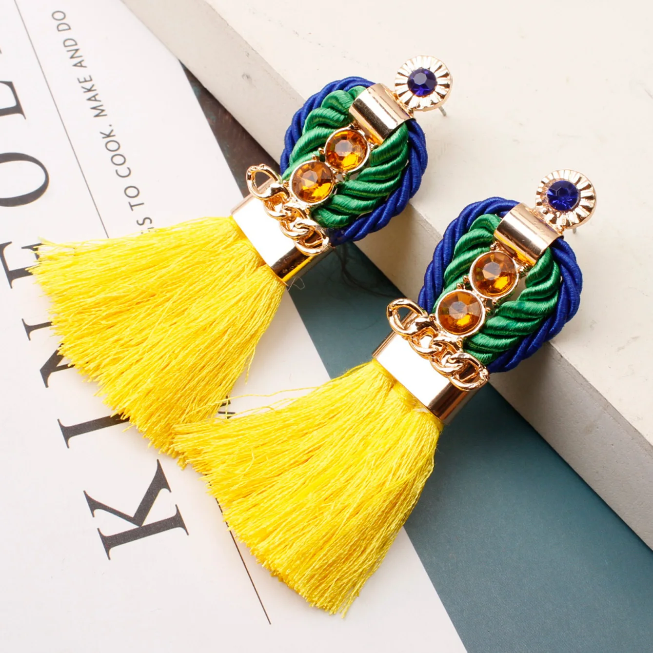 Женские богемные серьги ручной работы Cmaos роскошные винтажные вечерние в стиле