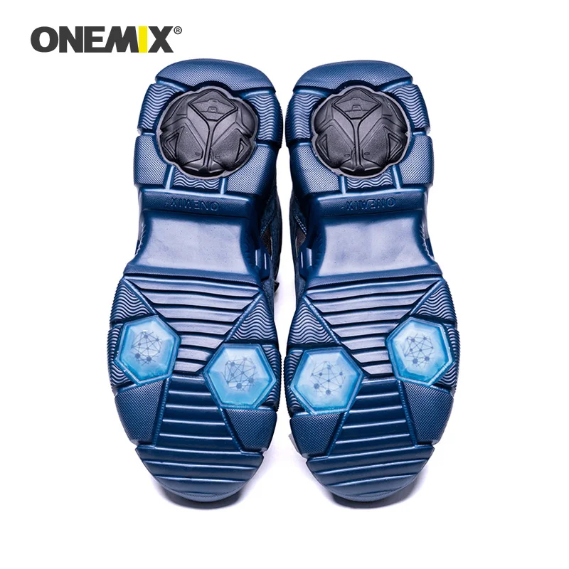 ONEMIX Men Hiking Shoes Winter Snow Boots Keep Warm Anti Slip Waterproof Outdoor Treking Shoes Mountain Shoes Trekking Sneakers