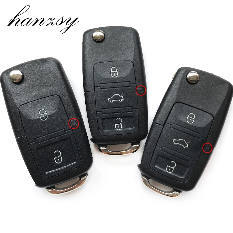 2/3/4 кнопочный ФОБ для VW polo passat b5 B6 Tiguan Golf 4 5 Seat Skoda сменный складной чехол ключа|Ключ