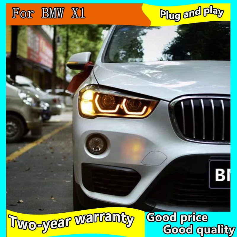 Автостайлинг светодиодная фара для BMW X1 фары 2016-2019 полный светодиодный угол