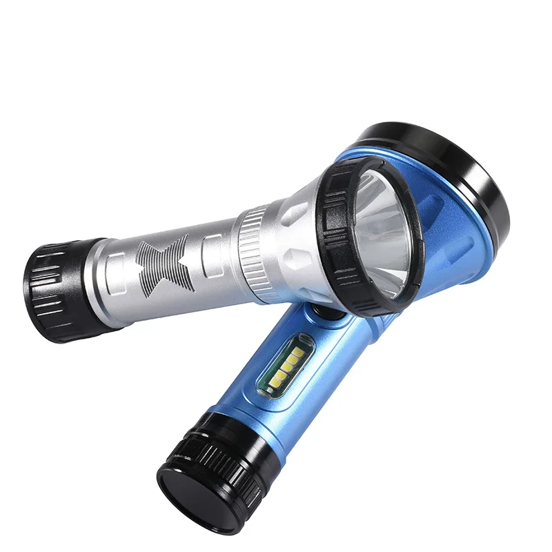 

COB torch 2000LM led flashlight usb rechargeable 4 modes XPE light plastic shell waterproof SOS Emergency lamp hiking ilght
