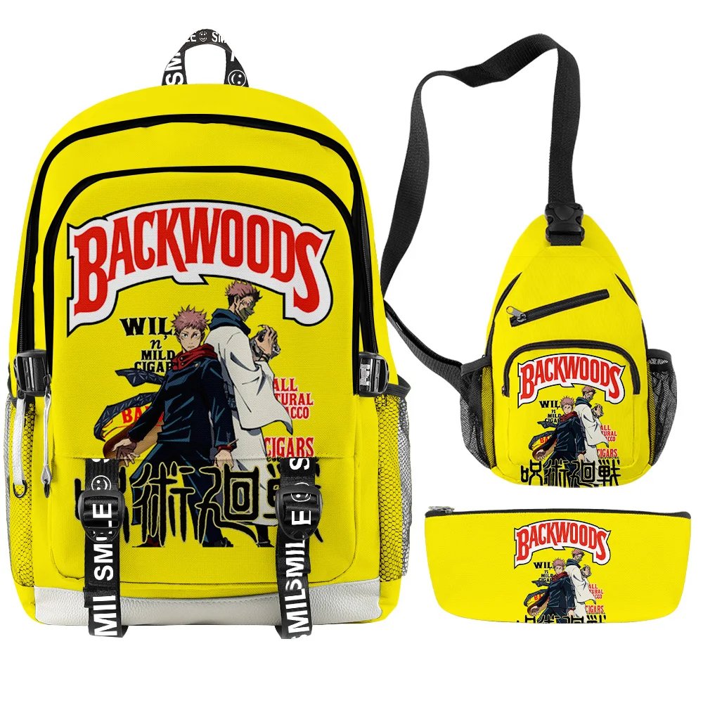 3 шт./компл. рюкзак с объемными рисунками из японского аниме школьный портфель для