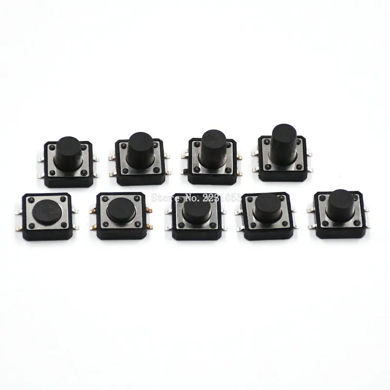 20 шт. Тактильный кнопочный переключатель SMD 4pin микро-переключатель 12*12*4