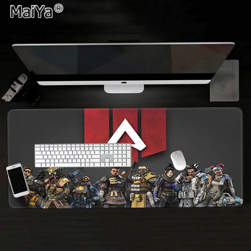 Maiya Лидер продаж Apex legend силиконовый большой/маленький коврик для мышки игра большой коврик для мыши клавиатуры коврик - Цвет: Lock Edge 40X90cm