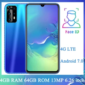 4g ram64g rom note 9 13mp android 7 0 global smartphones 4g lte face id 6 26 mobile phone frontback camera celulares unlocked free global shipping