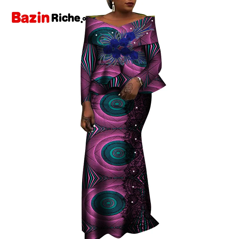 African Dresses for Women Print Dresses European Clothing WY8324