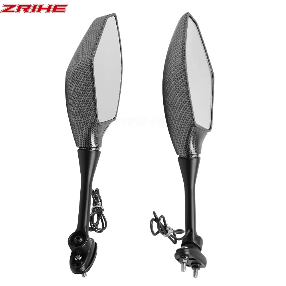 Пара мотоциклов светодиодные поворотные фары боковые зеркала указатель