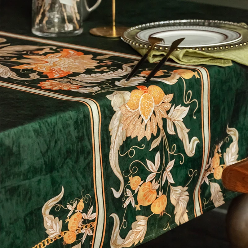 FSISLOVER новая Декоративная скатерть водонепроницаемая шенилл винтажная для