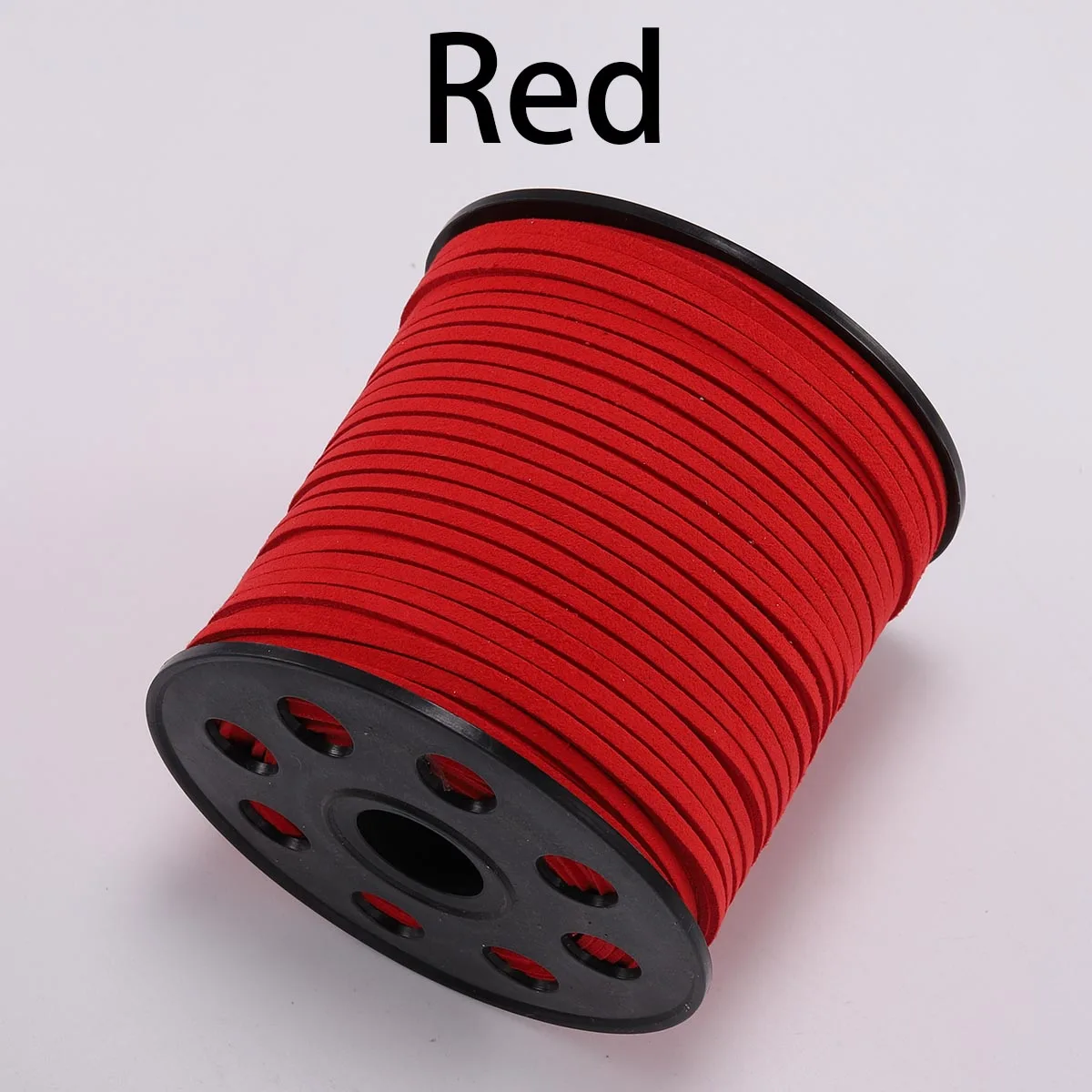 Red 10 м/лот 2,5 мм плоский плетеный шнур из искусственной замши, Корейская бархатная кожа, ручная работа, веревочная нить для изготовления ювелирных изделий своими руками - Цвет: Red