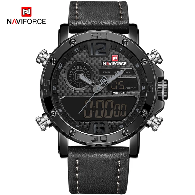

New NAVIFORCE Men Luxury Waterproof Watch Men's Fashion Sport Quartz Wristwatch Male Chronograph Clock Watches Relogio Masculino