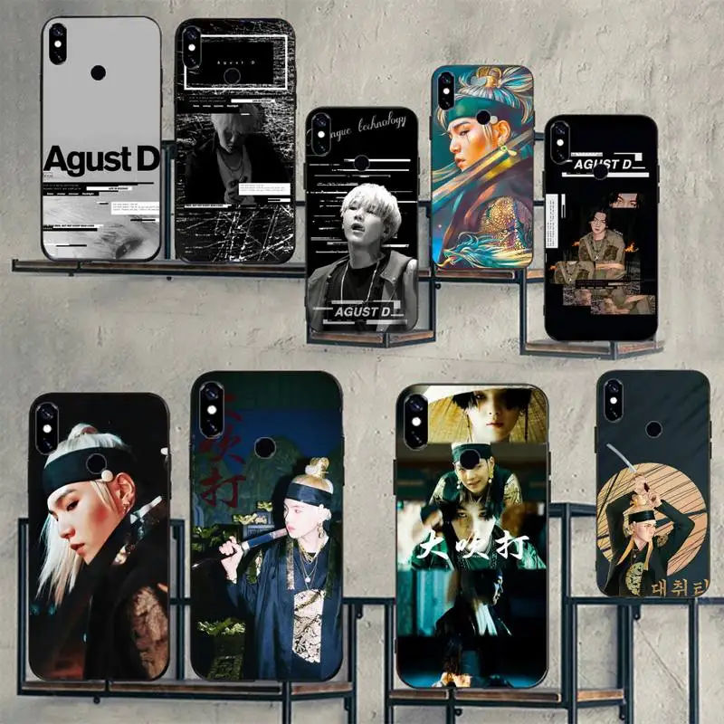 

Agust D Phone Case For Xiaomi Redmi 7 9t 9se k20 mi8 max3 lite 9 note 8 9s 10 pro