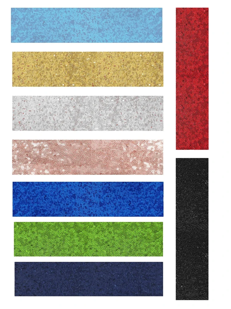 

Different Colors Sequin Table Runner Glitter Rectangular Tablecloth Elegant Design Decor For Party Wedding Table Party Farmhouse