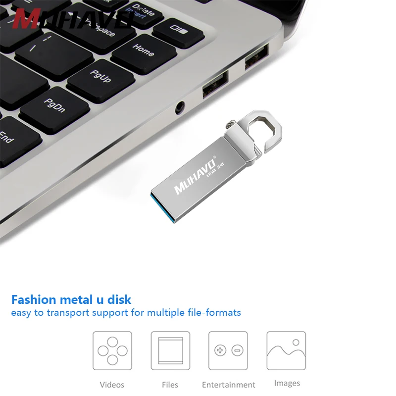 Водонепроницаемый usb флеш накопитель 3 0 металлический 128 ГБ 64 16 8 карта памяти