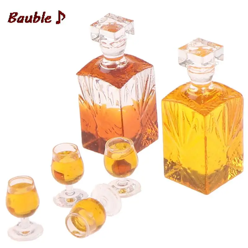 Мини-бутылка для вина миниатюрная модель кукольного дома аксессуары 1:12 кукол