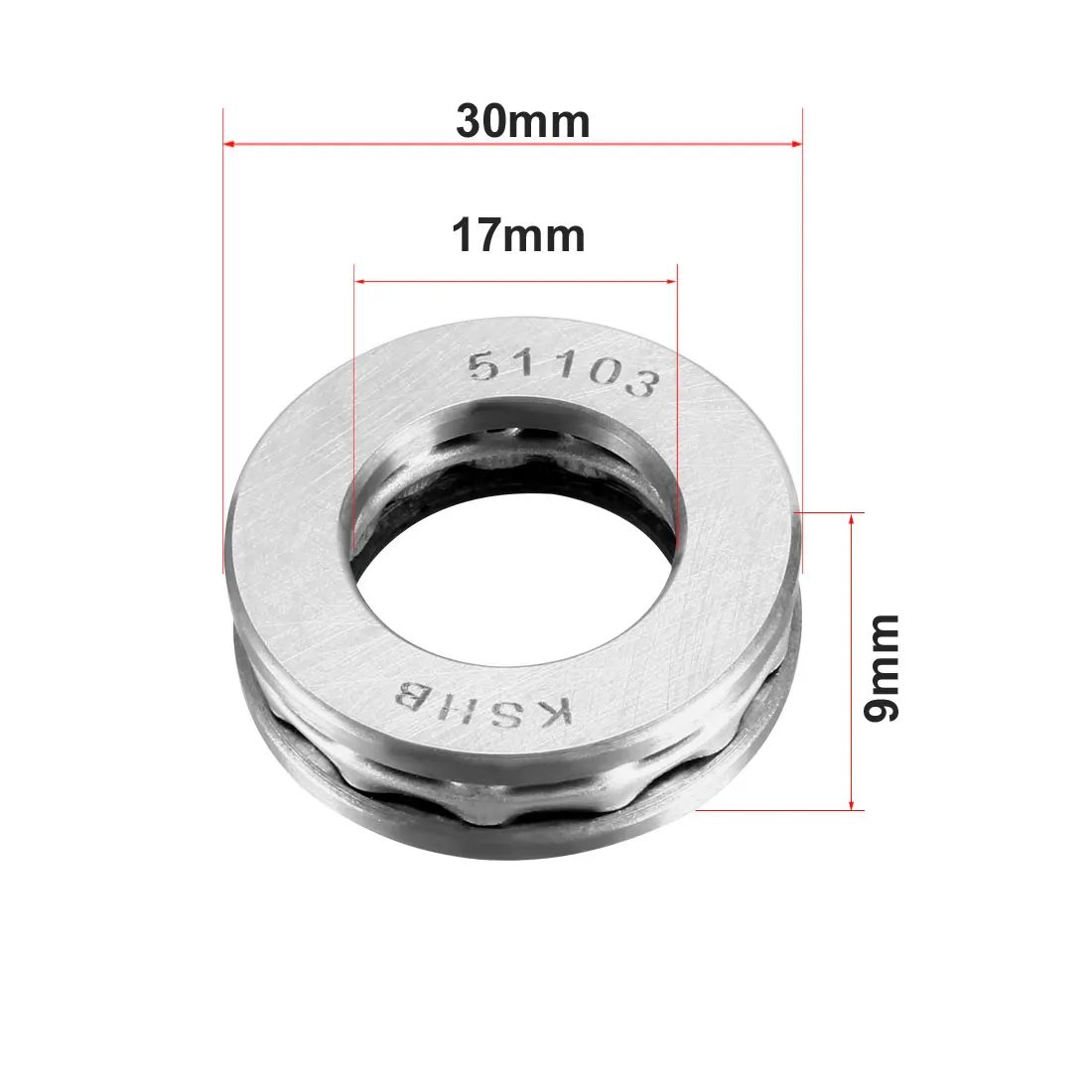 

uxcell Thrust Ball Bearings Single Direction 50000 Series 51100 51102 51103 51104 3pcs 51103
