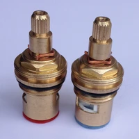2 pcs 18mm brass replacement ceramic disc tap valves cartridges innards hot cold spares kitchen basin bathroom accessory mba501