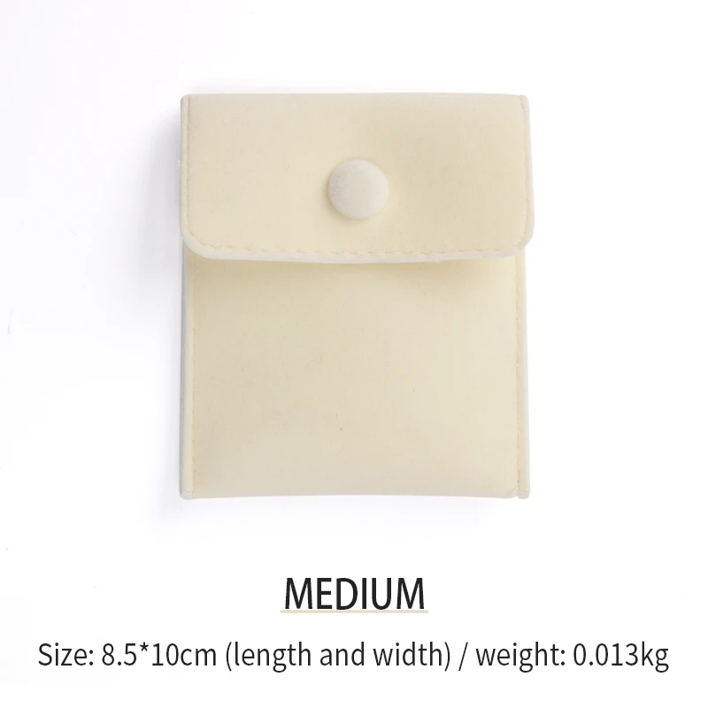 

New Female Simple Beige Jewelry Storage Bags 4 Colo Available For Brooch Bracelet Necklace Earring Packaging Jewellery Organizer