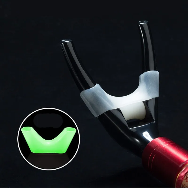

2pcs Luminous Silicone Fishing Support Rod Holder Bracket Setturret Head Wear Guard Supplies Fish Gear Pesca Iscas Accessories