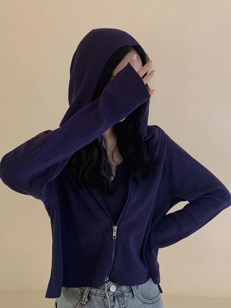 Белый вязаный кардиган пальто женский новый дизайн на весну и осень тонкий