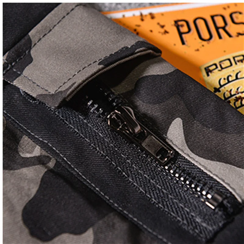 Мужские камуфляжные брюки карго FGKKS повседневные карандаш из 100% хлопка одежда