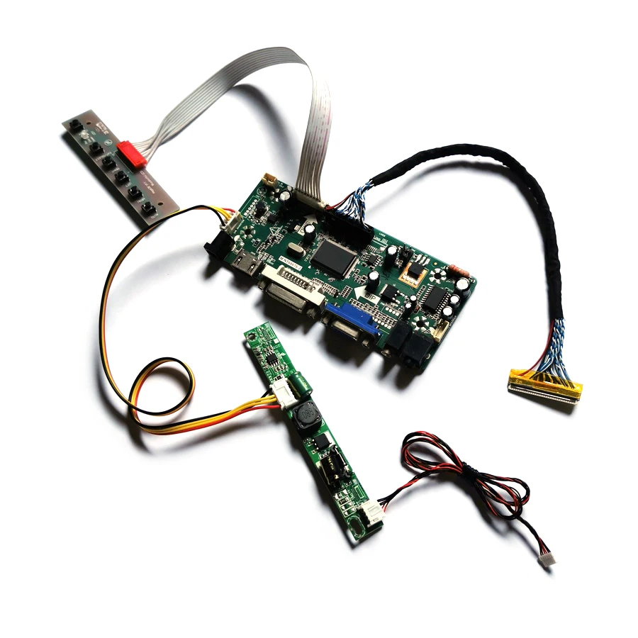 

For M215HCA/M215HNE/M230HCA/M236HKG/M238HCA VGA+DVI 30-Pin 1920*1080 LVDS WLDE 60Hz Screen Display Controller Board DIY Kit