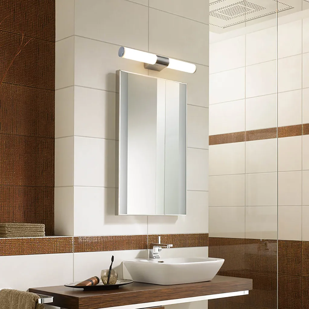 

Bathroom Front Mirror Vanity LED Fixture Light Modern Acrylic Toilet Wall Lamp Bathroom Light Mirror Lamp