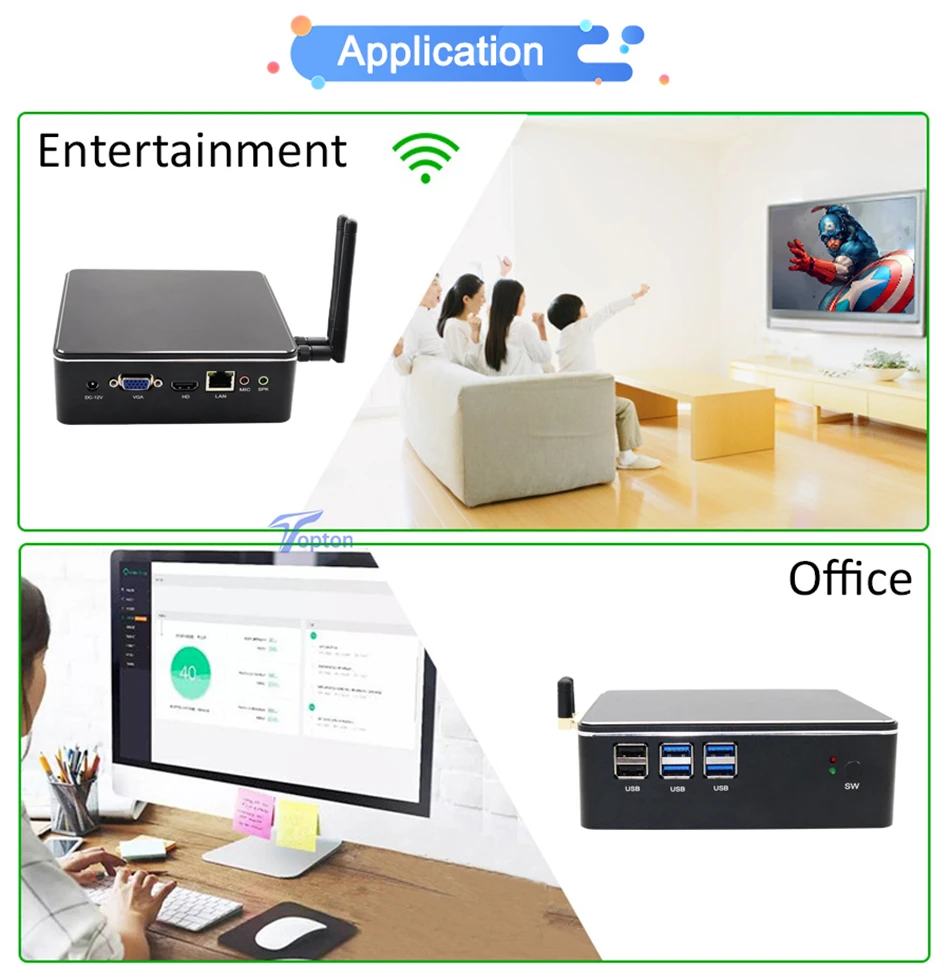 Настольные компьютеры мини ПК Intel Core i7 7567U i5 6287U i3 7167U Iris Plus графика Windows 10 Nuc Linux HDMI VGA 300M WiFi 6* USB