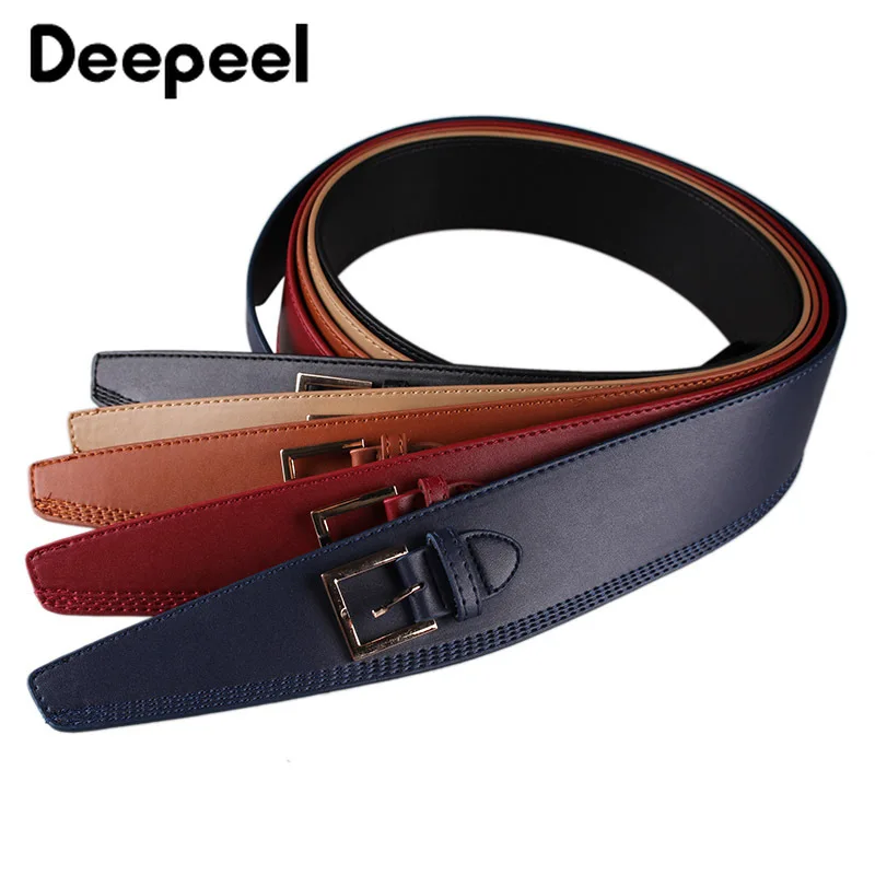 Deepeel 1 шт. 6 см * 104 женский пояс из искусственной кожи с широкой талией