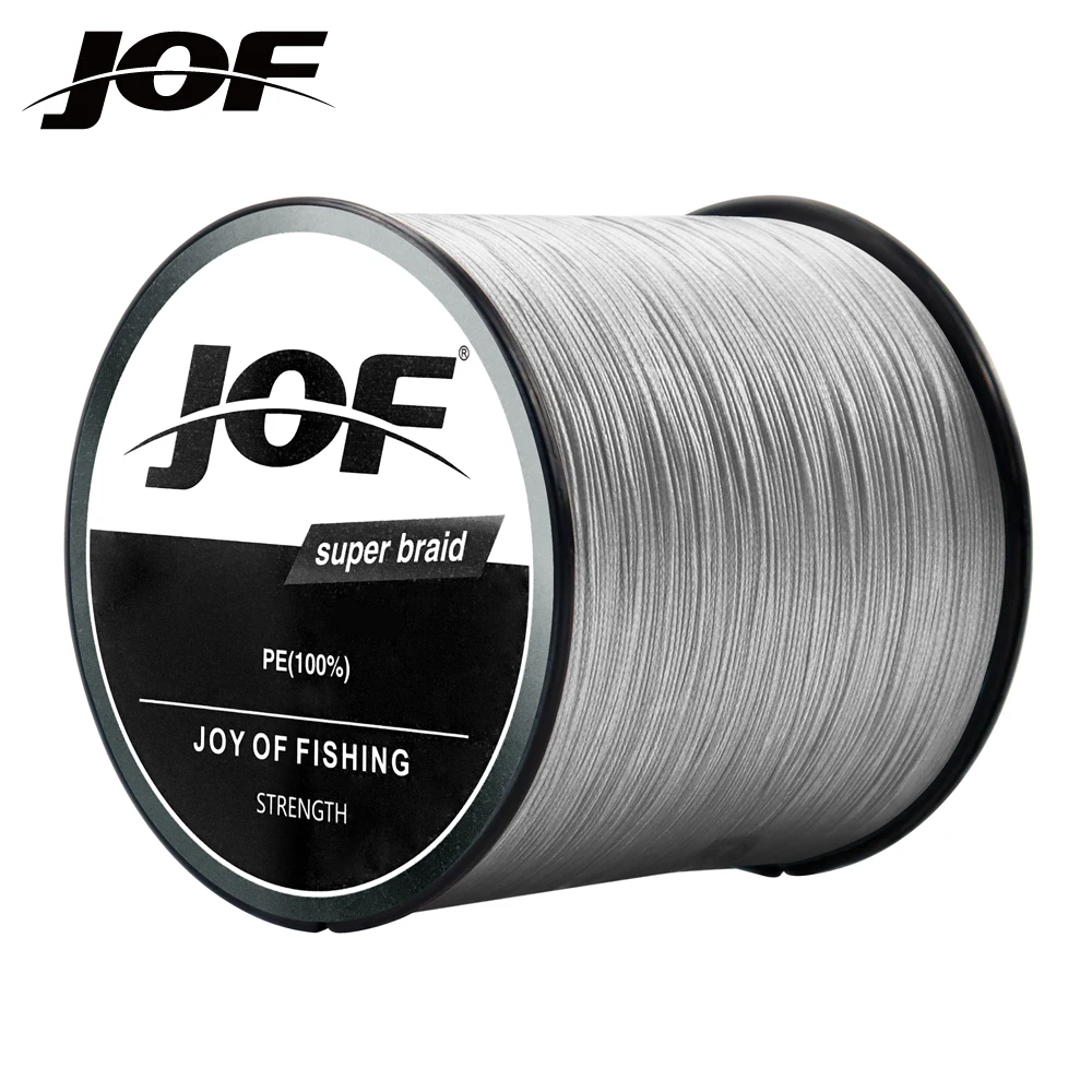 JOF NEW Braided Fishing Line Fly Multifilamento 9 Strand PE Carp Wire Sea Spinning 1000M 500M 300M 28.6-143.5LB