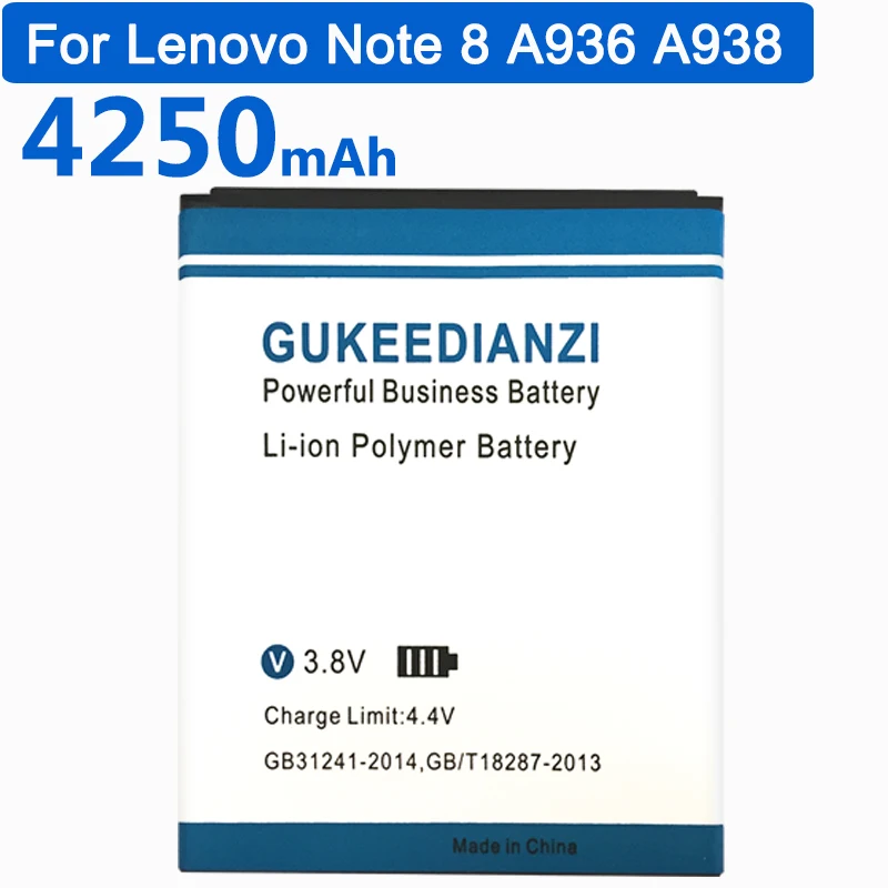 GUKEEDIANZI BL242 мобильный телефон замена 100% новый аккумулятор 4250 мАч для Lenovo A6000 A6010