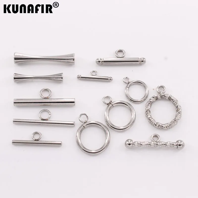 

stainless steel spindle necklace circle toggle clasps bracelet connection jewelry accessories parts (sale for piece)