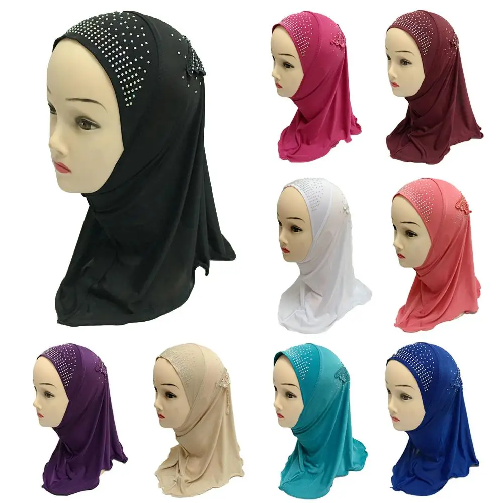 

Шапка-шарф Детская, мусульманская, с мусульманскими цветами