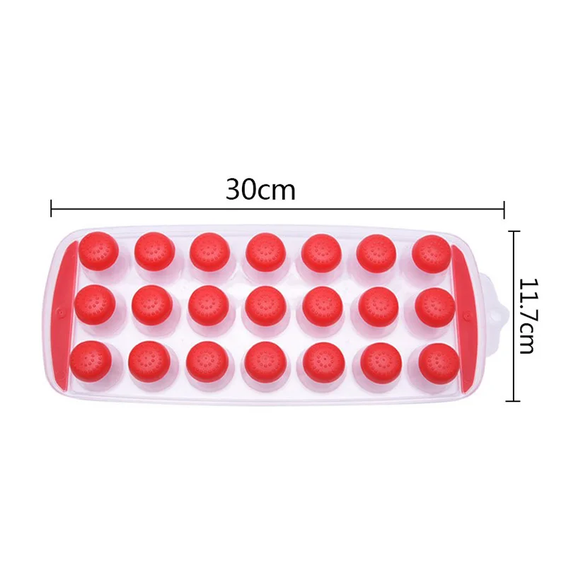 24 Сетки пищевой силиконовый ледяной поднос формы упругие TPR мягкое дно льда DIY