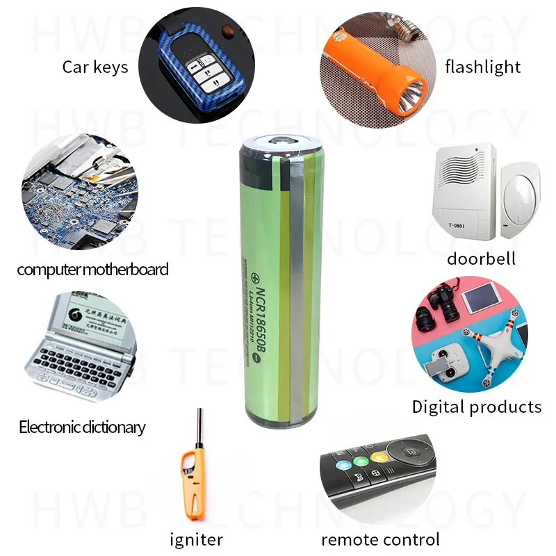 2-20 шт Новый защищенный оригинальный Panasonic 18650 NCR18650B 3 7 V 3400mAh литий-ионный