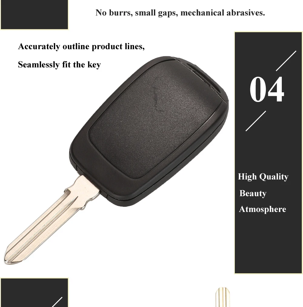 Jingyuqin 2 кнопки дистанционного ключа автомобиля оболочки брелок для Renault Sandero Dacia Logan ключ чехол Замена