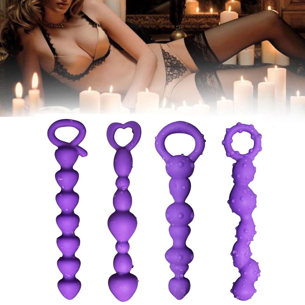 4 стиля Анальная пробка силиконовые шарики для заднего двора реалистичное