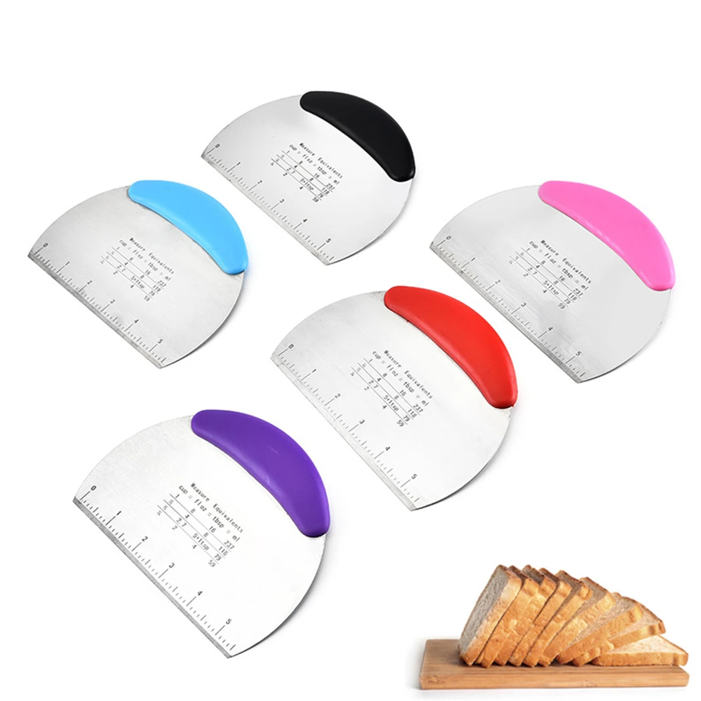 1 шт. скребок для теста из нержавеющей стали пиццы резак выпечки лопатки