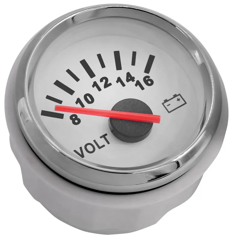 52 мм Морской вольтметр 8-16 / 16-32 вольт для автофургона автомобиля лодки мотоцикла