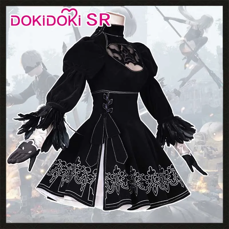 DokiDoki-SR игра для косплея NieR: Automata 2B Косплей йоркха № 2 Тип B Женский костюм на Хэллоуин NieR Automata