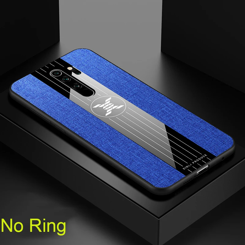Blue No Ring For Xiaomi Redmi Note 8 Pro Case Matte Cover For Xiomi Xiaomi Redmi Note 8 Note8 Shockproof Phone Case Magnetic Ring Holder - Цвет: Blue No Ring