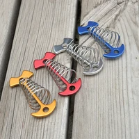 4pc multifunctional fish bone hanging buckle tent nail rope buckle hook tent accessories outdoor camping hiking supplies