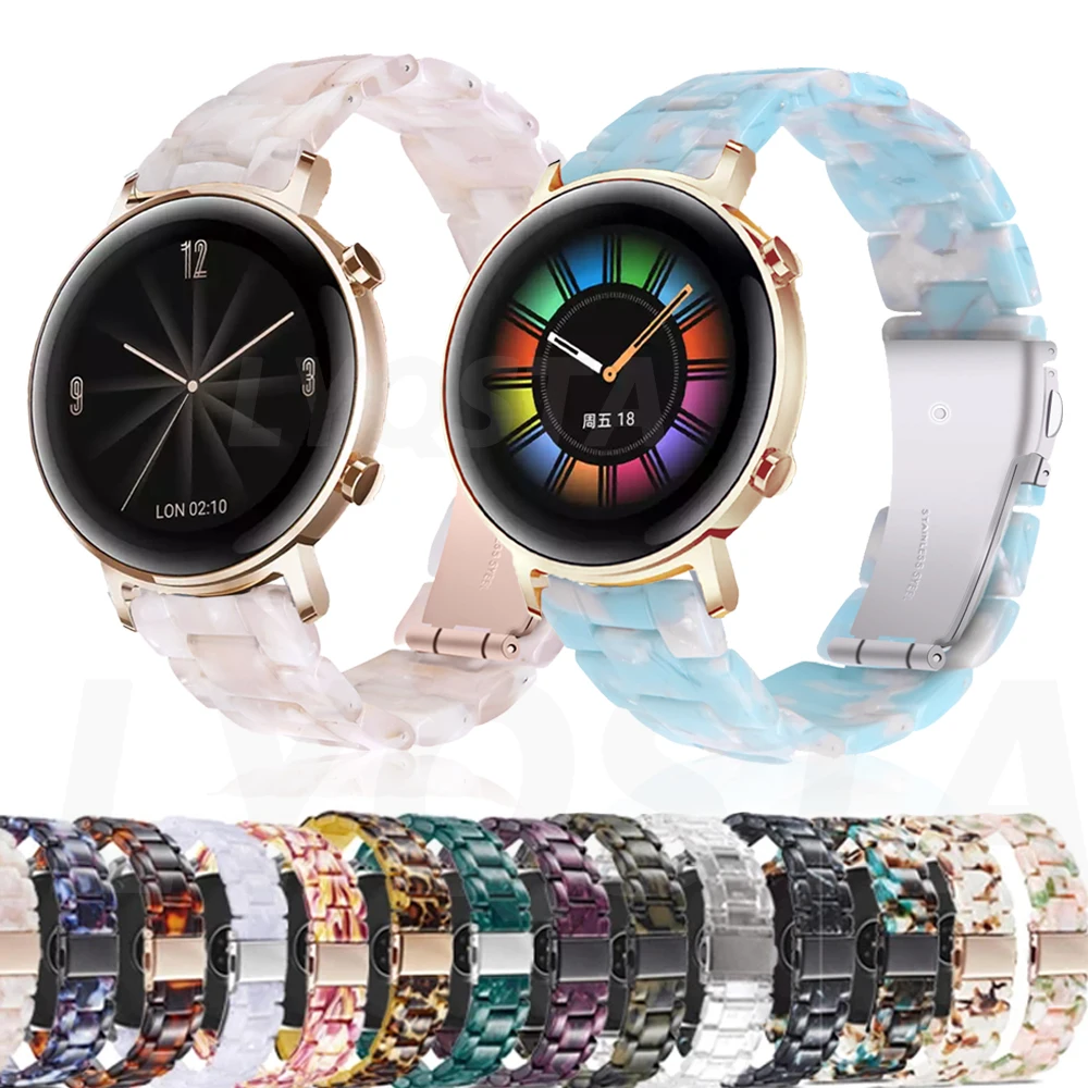 

20mm Resin Watch Strap For Huawei Watch GT2 42mm/GTR 42mm Watchband Correa Belt For Huawei Magic Watch 2 42mm Bracelet Wristband