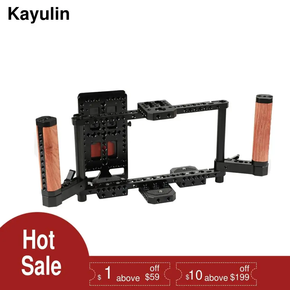 Kayulin регулируемая камера 7 дюймовый монитор клетка с двойной деревянной ручкой и